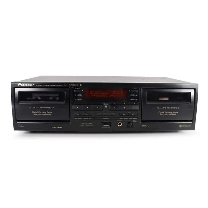 Pioneer CT-W606DR Dual Stereo Cassette Deck Player Digital TDNS Tape Duplication Noise Suppressor-Electronics-SpenCertified-refurbished-vintage-electonics