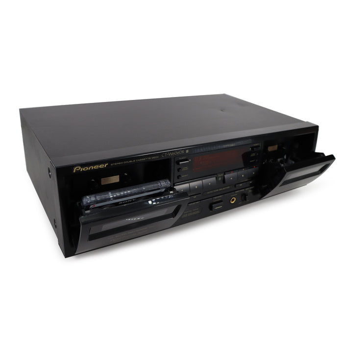 Pioneer CT-W606DR Dual Stereo Cassette Deck Player Digital TDNS Tape Duplication Noise Suppressor-Electronics-SpenCertified-refurbished-vintage-electonics
