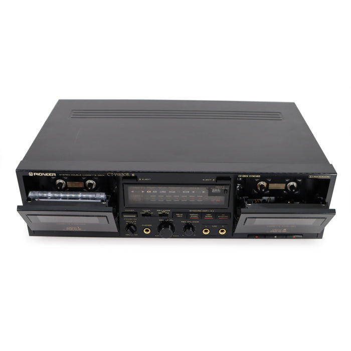 Pioneer CT-W630R Double Stereo Cassette Deck Player/Recorder with Mic Right and Left-Electronics-SpenCertified-refurbished-vintage-electonics