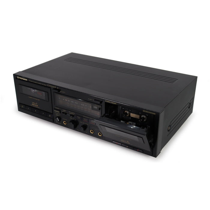 Pioneer CT-W630R Double Stereo Cassette Deck Player/Recorder with Mic Right and Left-Electronics-SpenCertified-refurbished-vintage-electonics