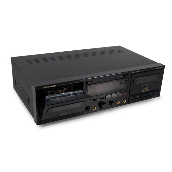 Pioneer CT-W630R Double Stereo Cassette Deck Player/Recorder with Mic Right and Left-Electronics-SpenCertified-refurbished-vintage-electonics