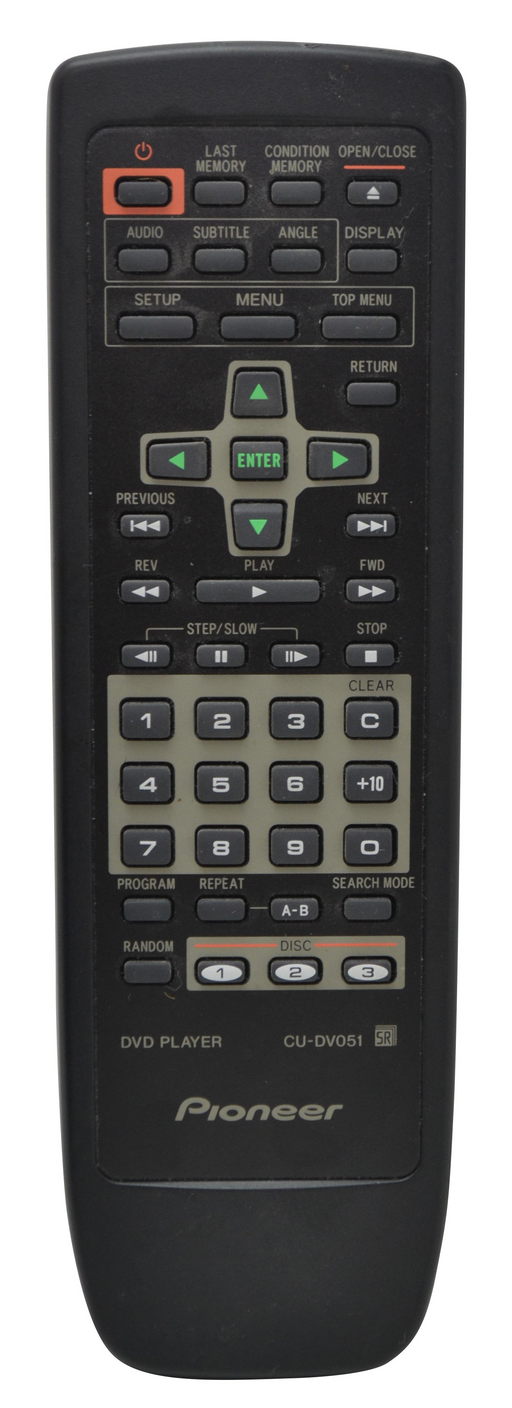 Pioneer - CU-DV051 - Multi-Play DVD Player Remote Control - DV-C302D-Remote-SpenCertified-refurbished-vintage-electonics