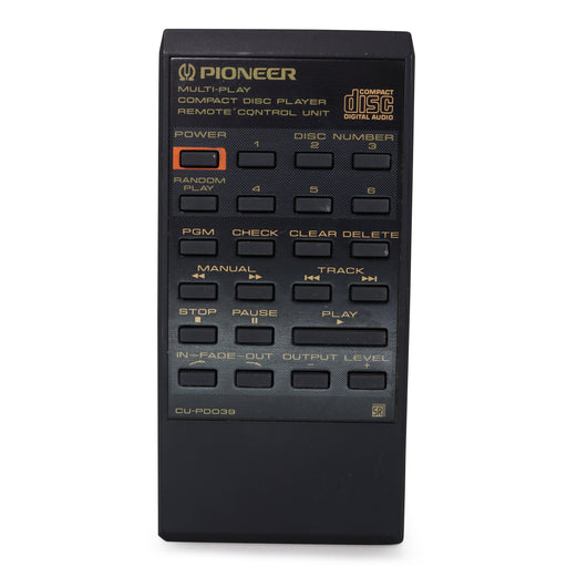 Pioneer CU-PD039 Remote Control for 6 Disc Cartridge CD Player PD-M435-Remote-SpenCertified-refurbished-vintage-electonics
