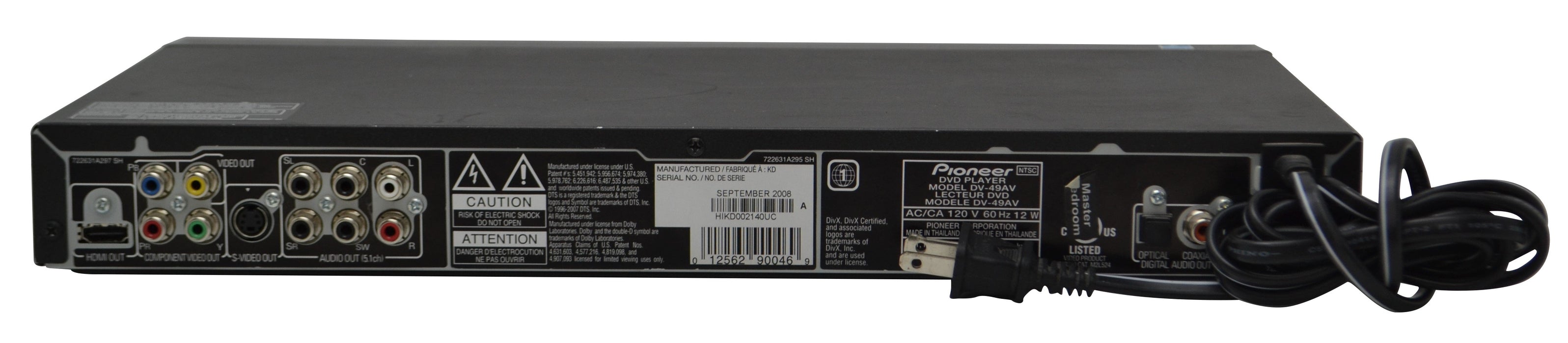 Pioneer Elite DVD Player DV-49AV-Electronics-SpenCertified-refurbished-vintage-electonics