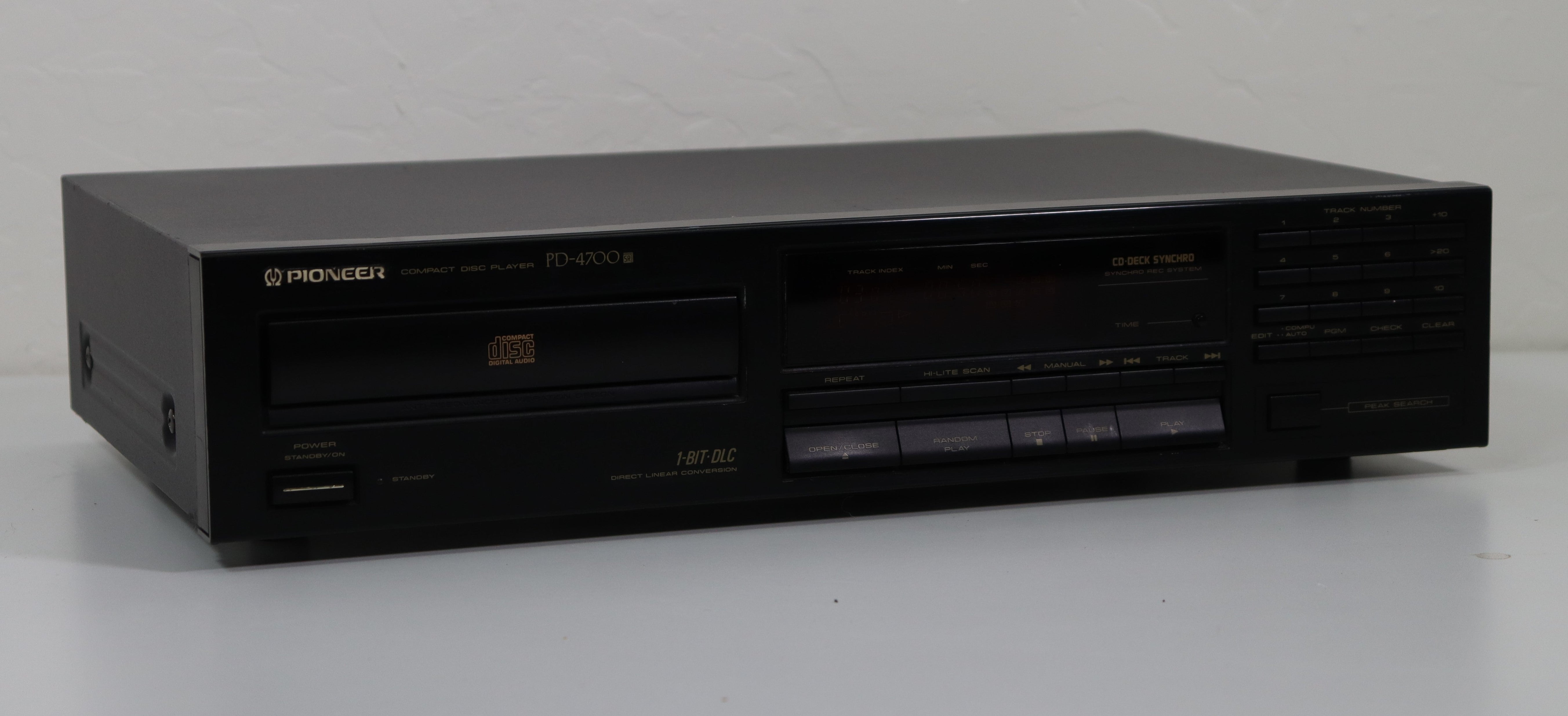 Pioneer PD-4700 Single Disc CD Player Compact Disc System — SpenCertified