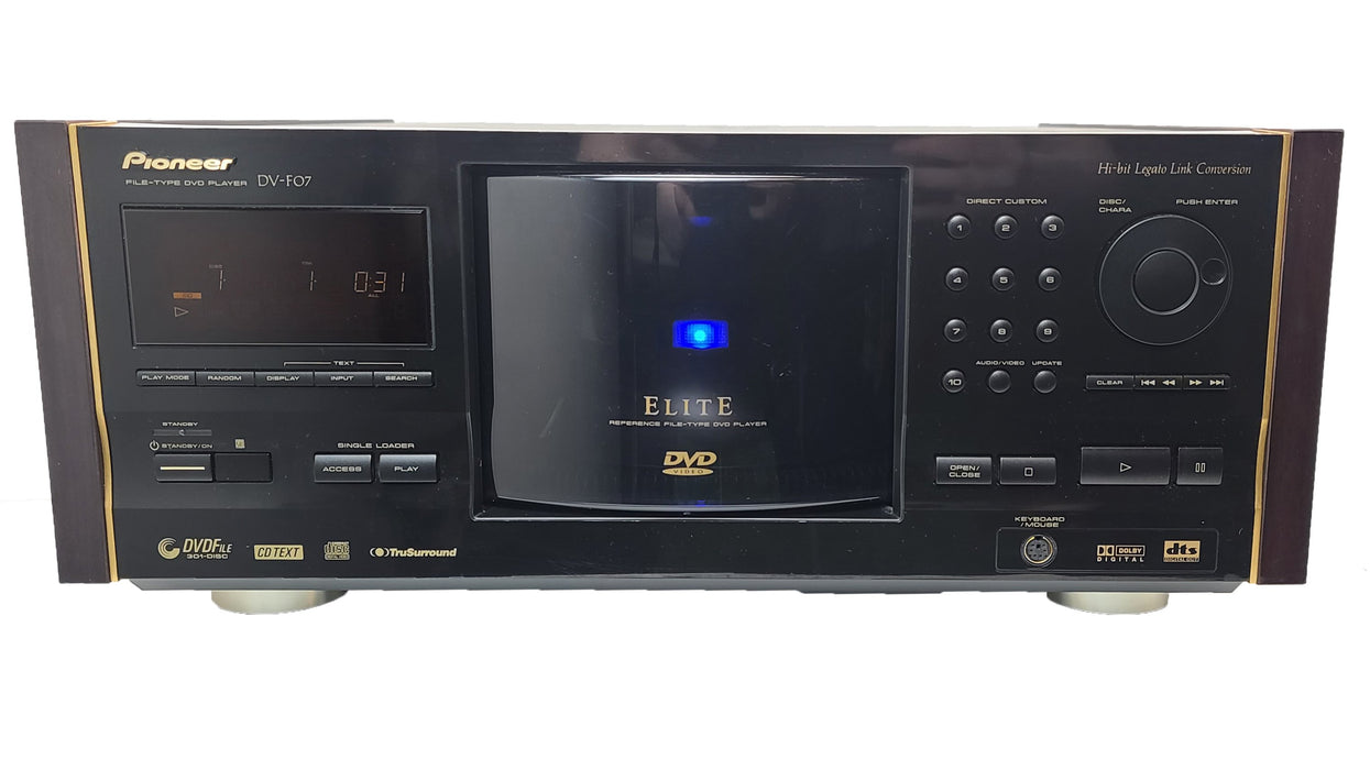Pioneer Reference File-Type 300 Disc ELITE DVD Disc Changer DV-F07-Electronics-SpenCertified-refurbished-vintage-electonics