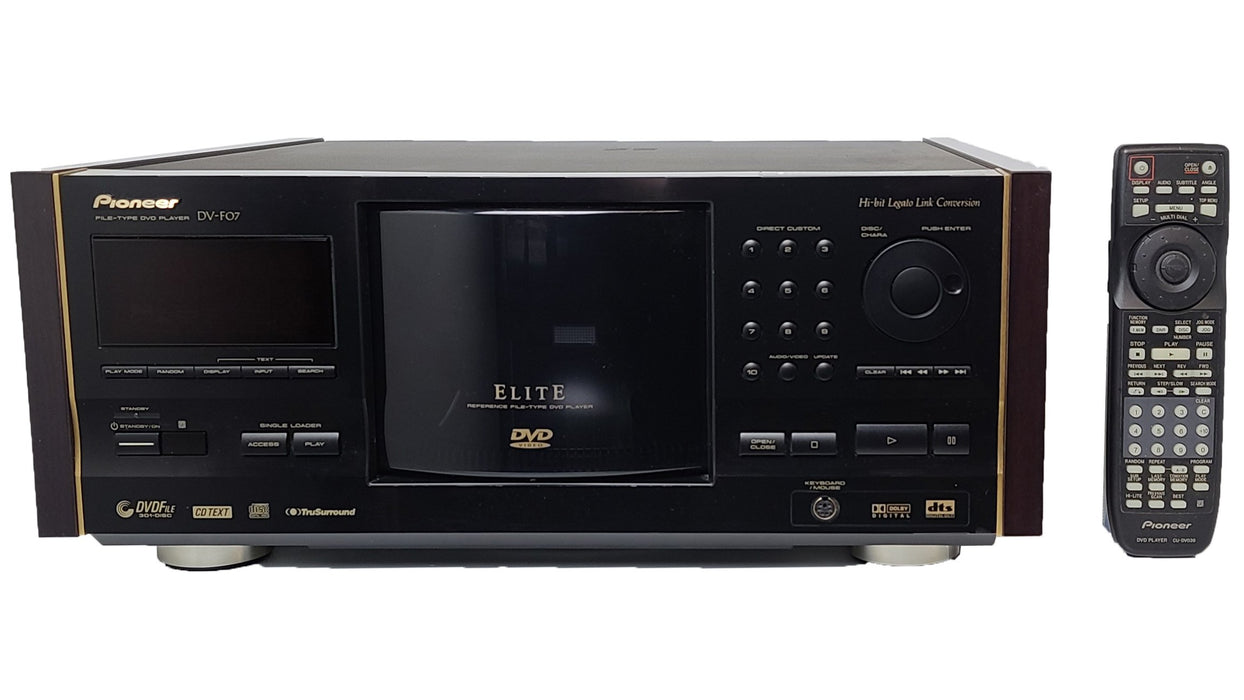 Pioneer Reference File-Type 300 Disc ELITE DVD Disc Changer DV-F07-Electronics-SpenCertified-refurbished-vintage-electonics