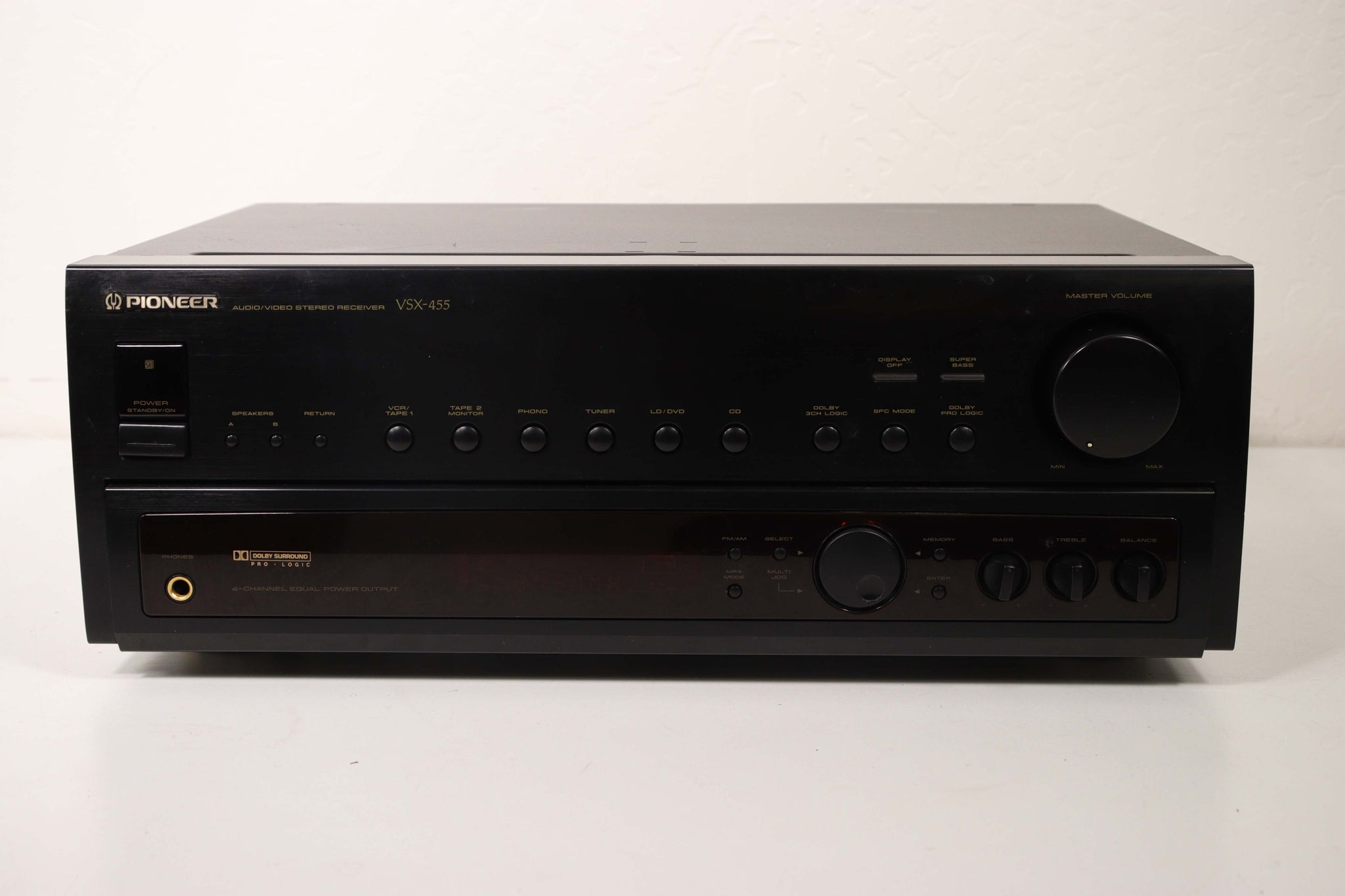 Pioneer VSX-455 Audio/Video Stereo Receiver Home Amplifier System (No