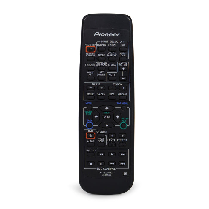 Pioneer XXD3038 Remote Control for AV System Model VSX-D411 and More-Remote-SpenCertified-refurbished-vintage-electonics