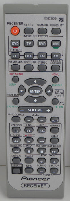 Pioneer XXD3108 Remote Control Transmitter Clicker for Receiver HTP-3800-Remote-SpenCertified-refurbished-vintage-electonics