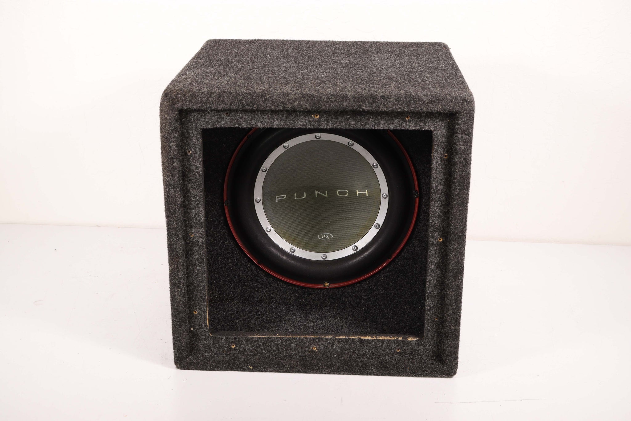 Punch Car Audio Subwoofer Speaker With Box (AS IS)