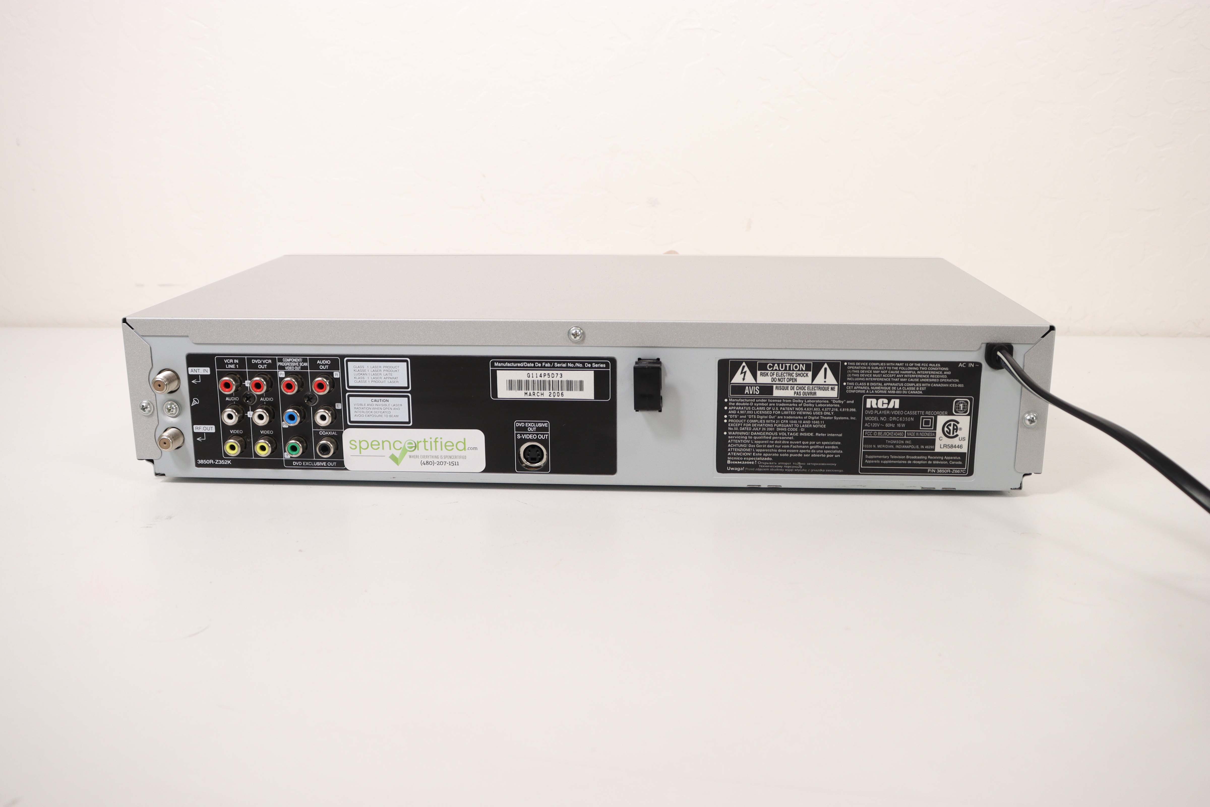 Nuevo en caja Califone DvdvcrR-200 DVD VCR Combo Reproductor de