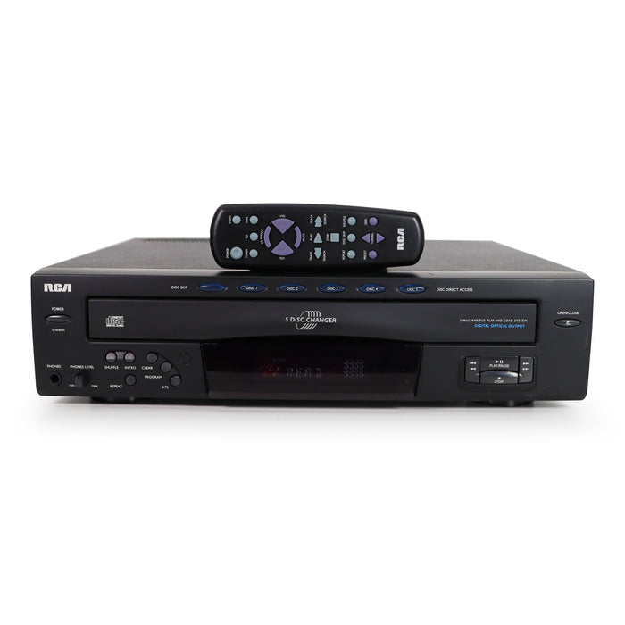 RCA RP-8070D 5-Disc Carousel Compact Disc CD Player with Headphone Jack-Electronics-SpenCertified-refurbished-vintage-electonics