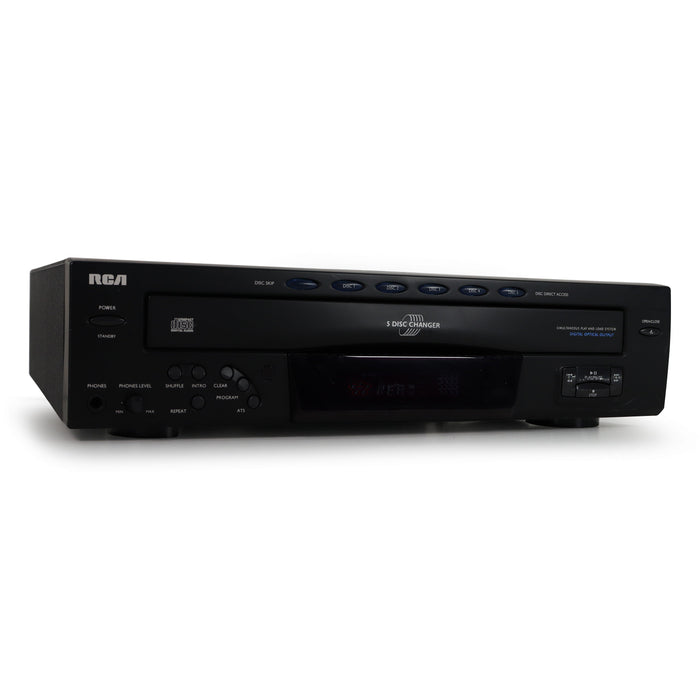 RCA RP-8070D 5-Disc Carousel Compact Disc CD Player with Headphone Jack-Electronics-SpenCertified-refurbished-vintage-electonics