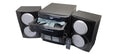 RCA RS2620 5-Disc CD Player AM FM Radio and Dual Cassette Deck Stereo Sound System with Bookshelf Speakers