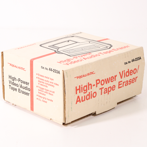 REALISTIC 44-233A High-Power Video Audio Tape Eraser-SpenCertified-vintage-refurbished-electronics