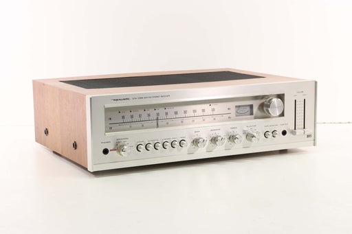 REALISTIC STA-235B Vintage Amplifier STEREO RECEIVER Silver with Wooden Case (Has Problems, As is)-Audio Amplifiers-SpenCertified-vintage-refurbished-electronics