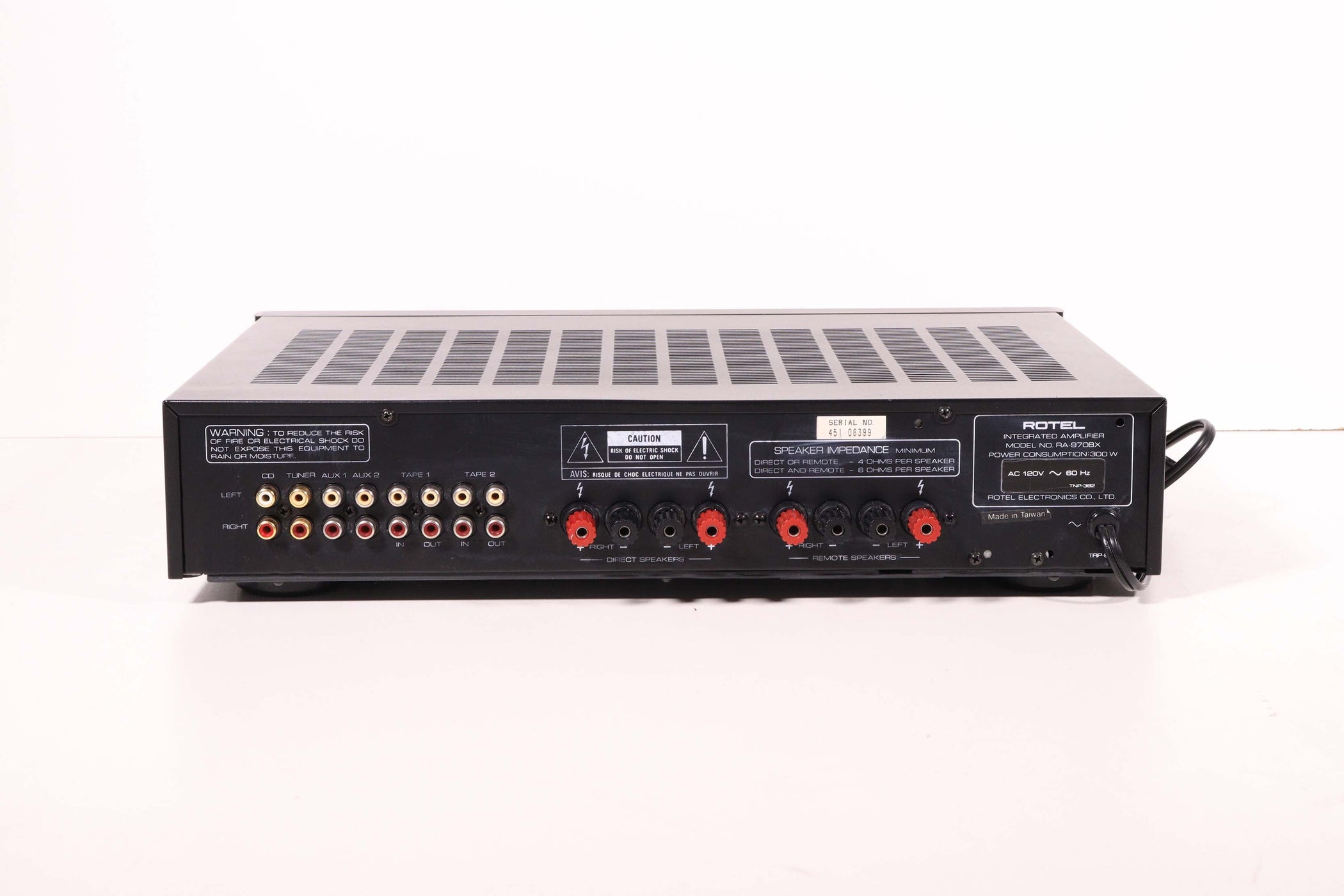 ROTEL RA-9708 Stereo Integrated Amplifier — SpenCertified
