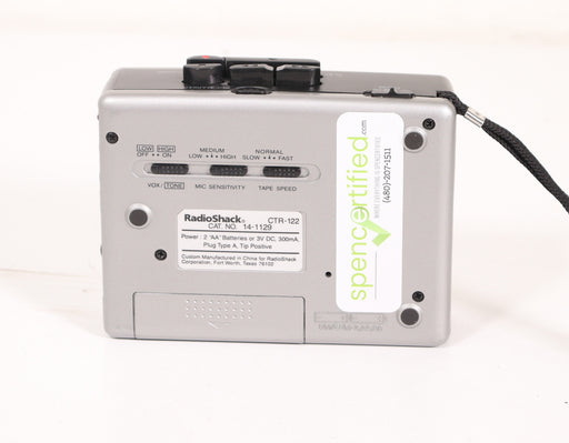 RadioShack CTR-122 Portable Cassette Player and Recorder w/ Built-in Mic and Speaker-Cassette Players & Recorders-SpenCertified-vintage-refurbished-electronics