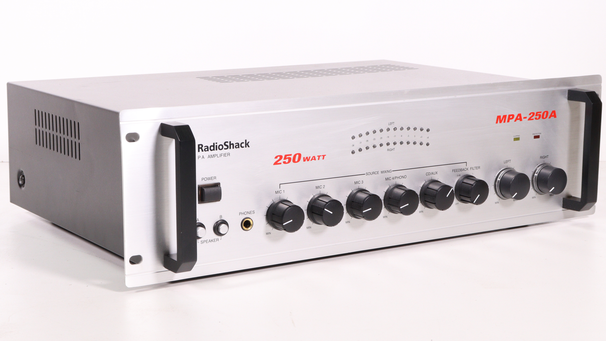 RadioShack PA Amplifier MPA-250A-Audio Amplifiers-SpenCertified-vintage-refurbished-electronics