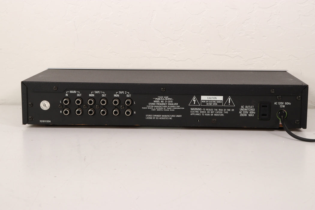 Realistic 31-2010 Stereo Frequency Equalizer 12 Band EQ-Equalizers-SpenCertified-vintage-refurbished-electronics