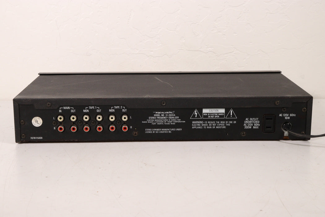 Realistic 31-2020A Ten Band Equalizer-Equalizers-SpenCertified-vintage-refurbished-electronics