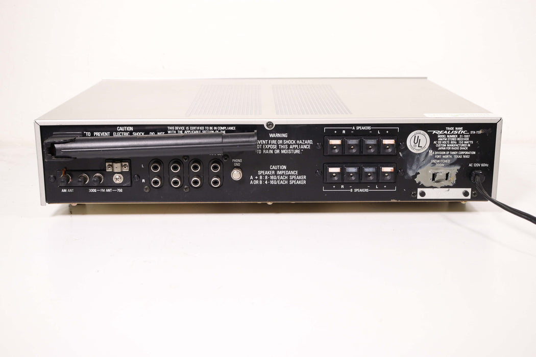 Realistic STA-720 AM-FM Stereo Receiver 25 Watts Per Channel 8 Ohms-Audio Amplifiers-SpenCertified-vintage-refurbished-electronics