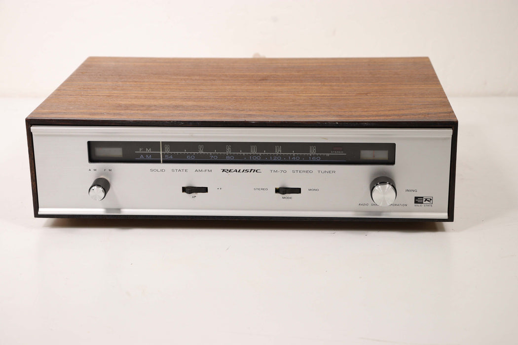 Realistic TM-70 Stereo Tuner System AM FM Solid State Wood Case-FM Transmitters-SpenCertified-vintage-refurbished-electronics