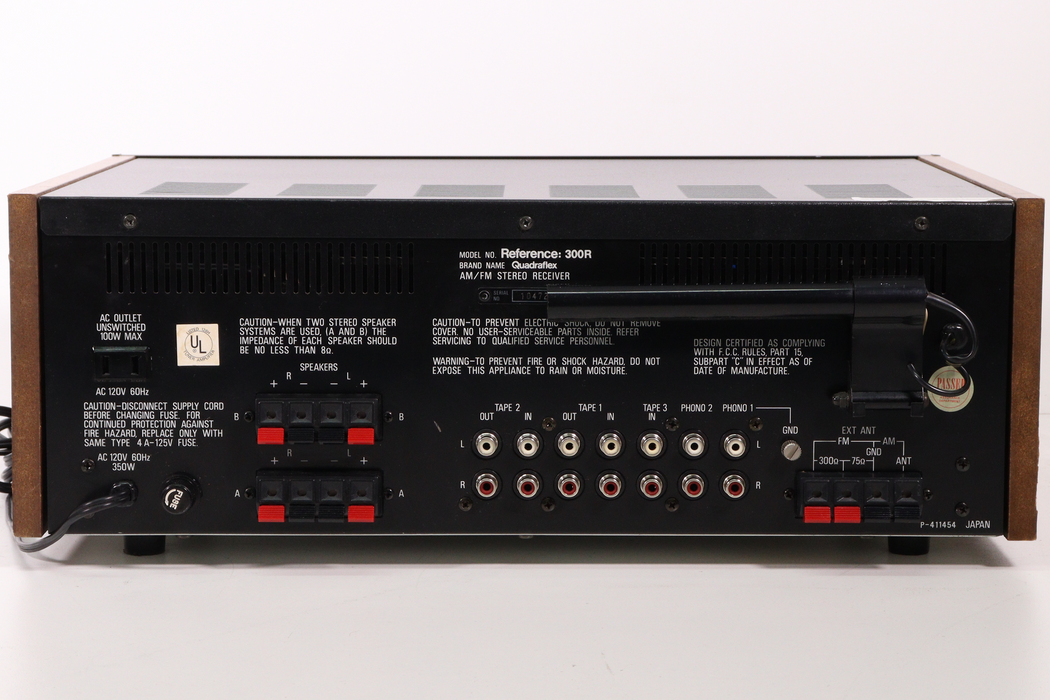 Reference 300R Quadraflex Home Stereo Receiver Amplifier-Audio Amplifiers-SpenCertified-vintage-refurbished-electronics