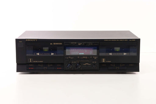 SCOTT D4002 STEREO AUTO REVERSE DUAL CASSETTE DECK-Cassette Players & Recorders-SpenCertified-vintage-refurbished-electronics