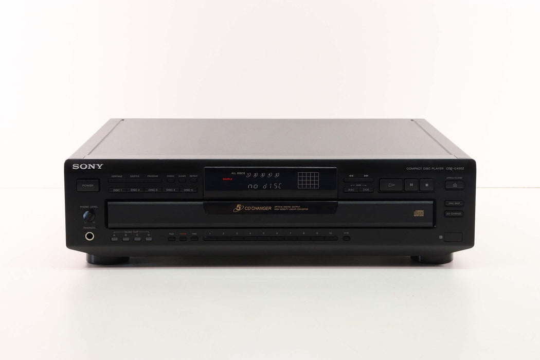 SONY CDP-C450Z 5-Disc CD CHANGER Compact Disc Player-CD Players & Recorders-SpenCertified-vintage-refurbished-electronics