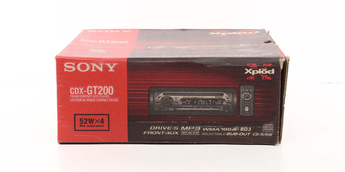 SONY CDX-GT200 FM/AM Compact Disc Player (With Remote) — SpenCertified
