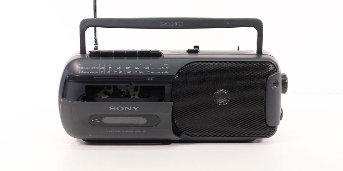 ソニーカセットレコーダー CFM-155 SONY-CFM-155-Portable-Radio-