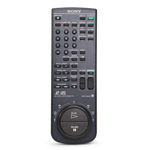 SONY RMT-M12A Laserdisc Remote for Multi-Disc Player MDP-455 Player-Remote-SpenCertified-refurbished-vintage-electonics