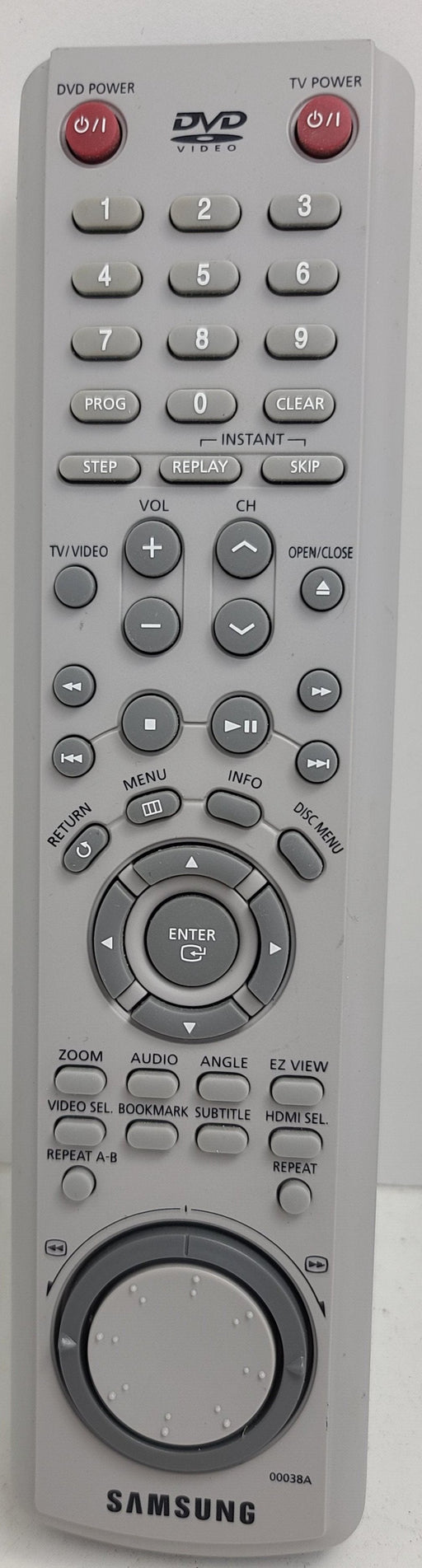 Samsung 00038A DVD Player Remote Control for Model DVD-HD850-Remote-SpenCertified-refurbished-vintage-electonics