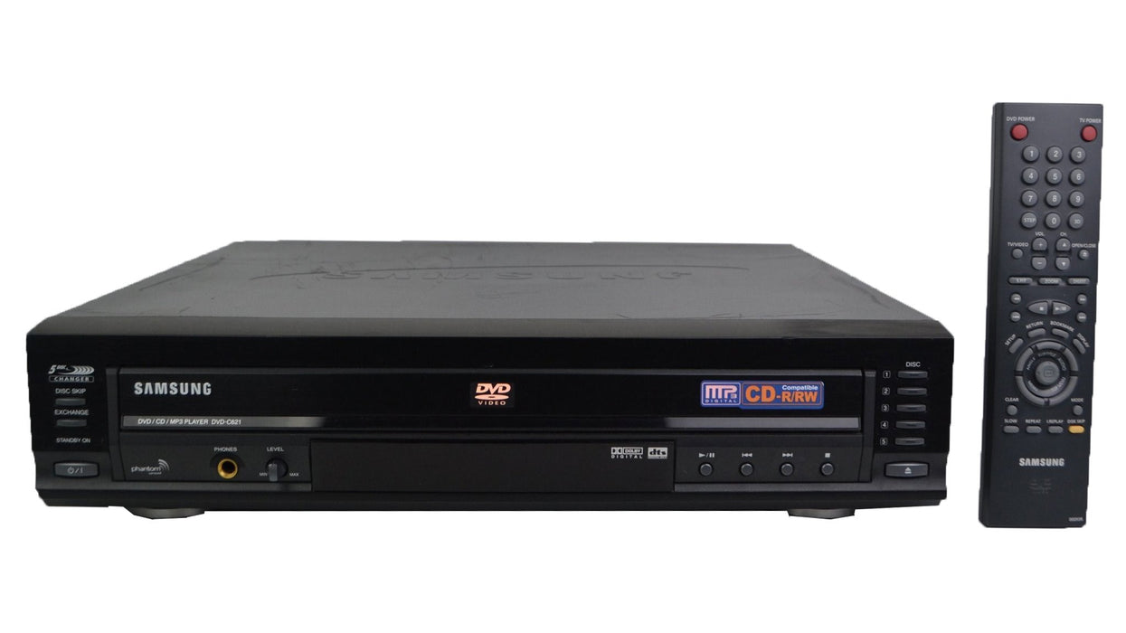 Samsung DVD-C621P 5 Disc 480p Progressive Scan DVD Changer-Electronics-SpenCertified-refurbished-vintage-electonics