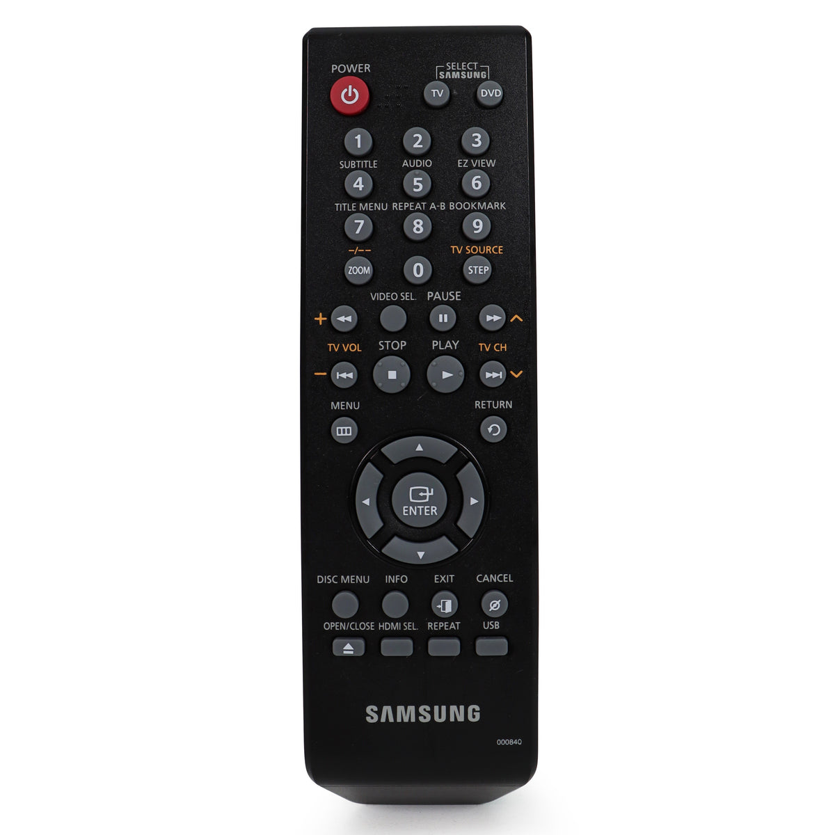 Samsung DVD Remote Control 00084D — SpenCertified