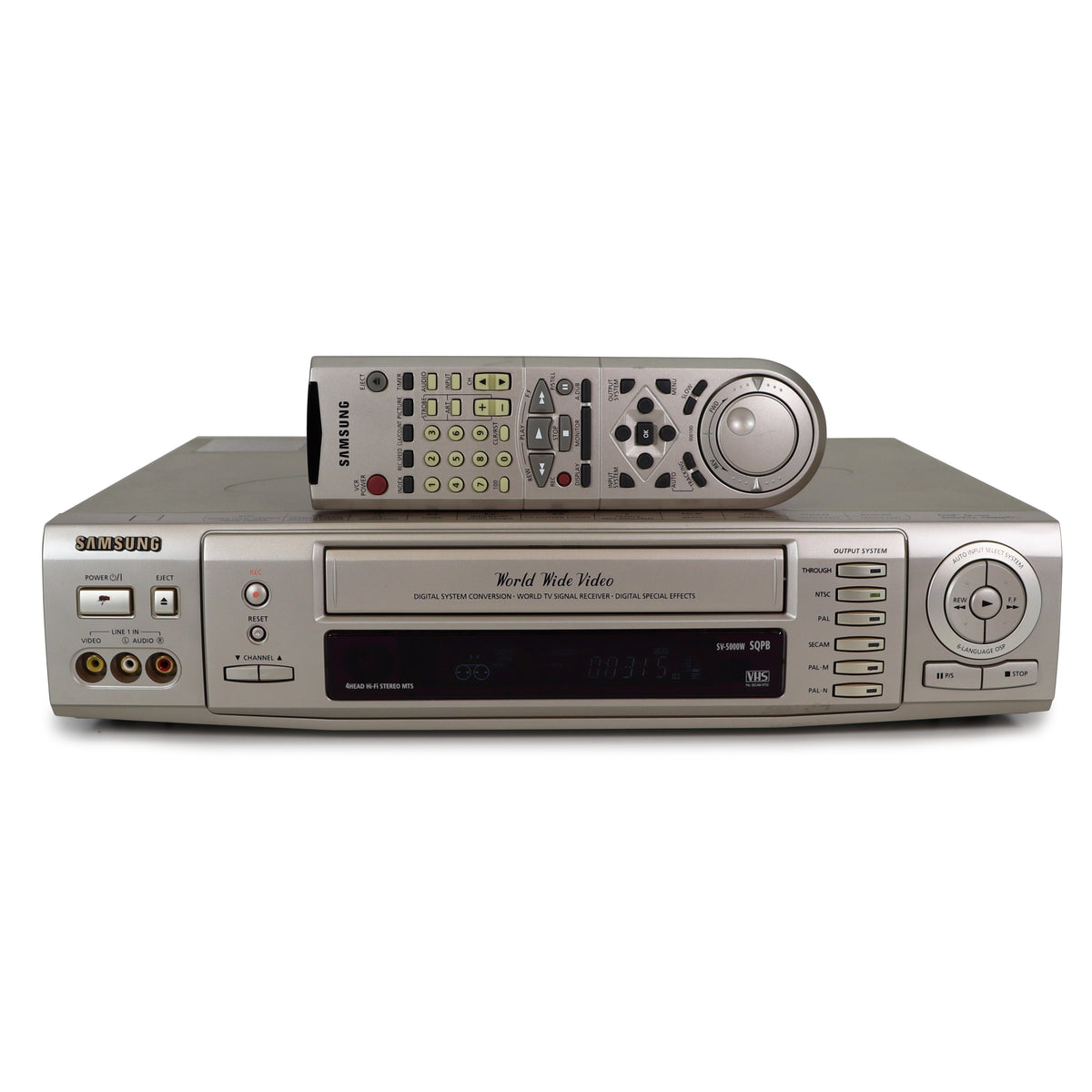 Samsung SV-5000W World Wide VCR for NTSC PAL SECAM PAL-M PAL-N 