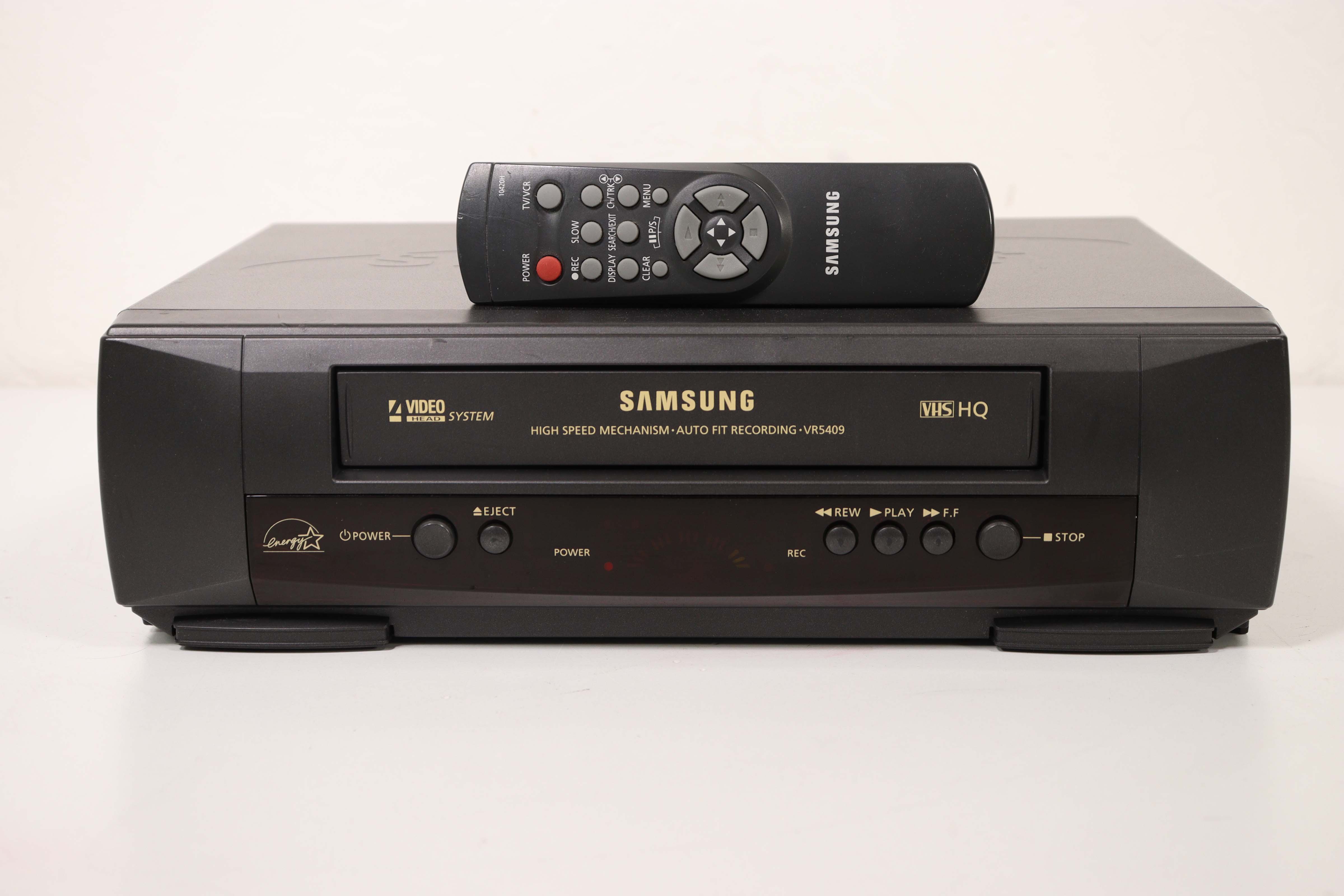 Vintage Samsung VR5409 Video Cassette Recorder VCR 4-Head discount VHS Player TESTED VGC