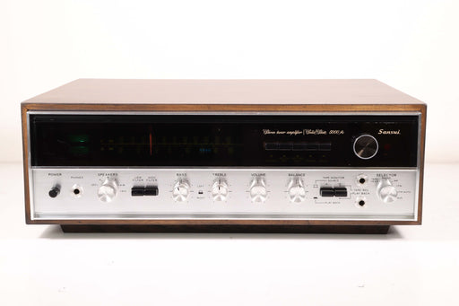 Sansui 5000A Solid State Stereo Tuner Amplifier Wood Case Vintage 55 Watts 8 Ohms-Audio Amplifiers-SpenCertified-vintage-refurbished-electronics