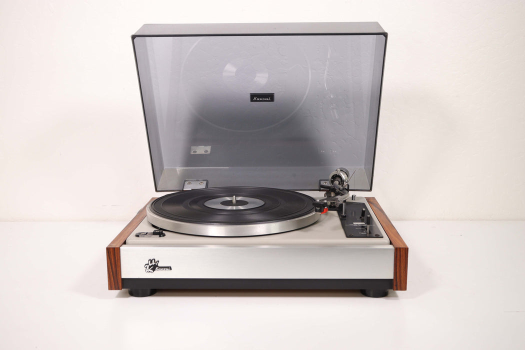 Sansui FR-3080 Four Channel Automatic Turntable Wood Chassis-Turntables & Record Players-SpenCertified-vintage-refurbished-electronics