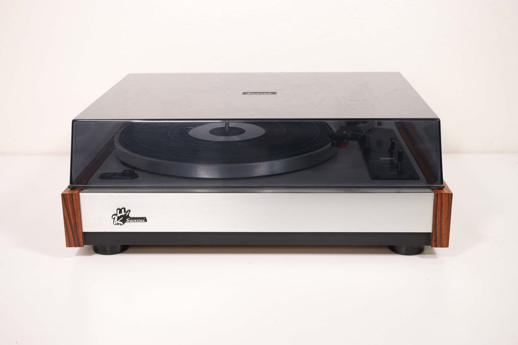 Sansui FR-3080 Four Channel Automatic Turntable Wood Chassis-Turntables & Record Players-SpenCertified-vintage-refurbished-electronics