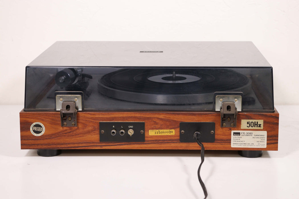 Sansui FR-3080 Four Channel Automatic Turntable Wood Chassis-Turntables & Record Players-SpenCertified-vintage-refurbished-electronics