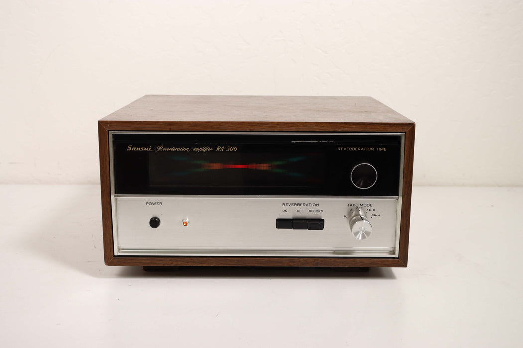 Sansui Reverberation Amplifier RA-500 w/ Wood Case-Equalizers-SpenCertified-vintage-refurbished-electronics