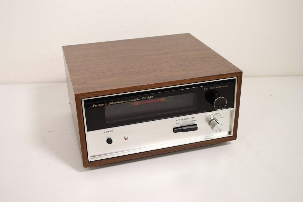 Sansui Reverberation Amplifier RA-500 w/ Wood Case-Equalizers-SpenCertified-vintage-refurbished-electronics