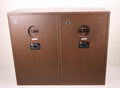 Sansui SP-2500X 3 Way Speaker System Pair Dark Brown Vintage