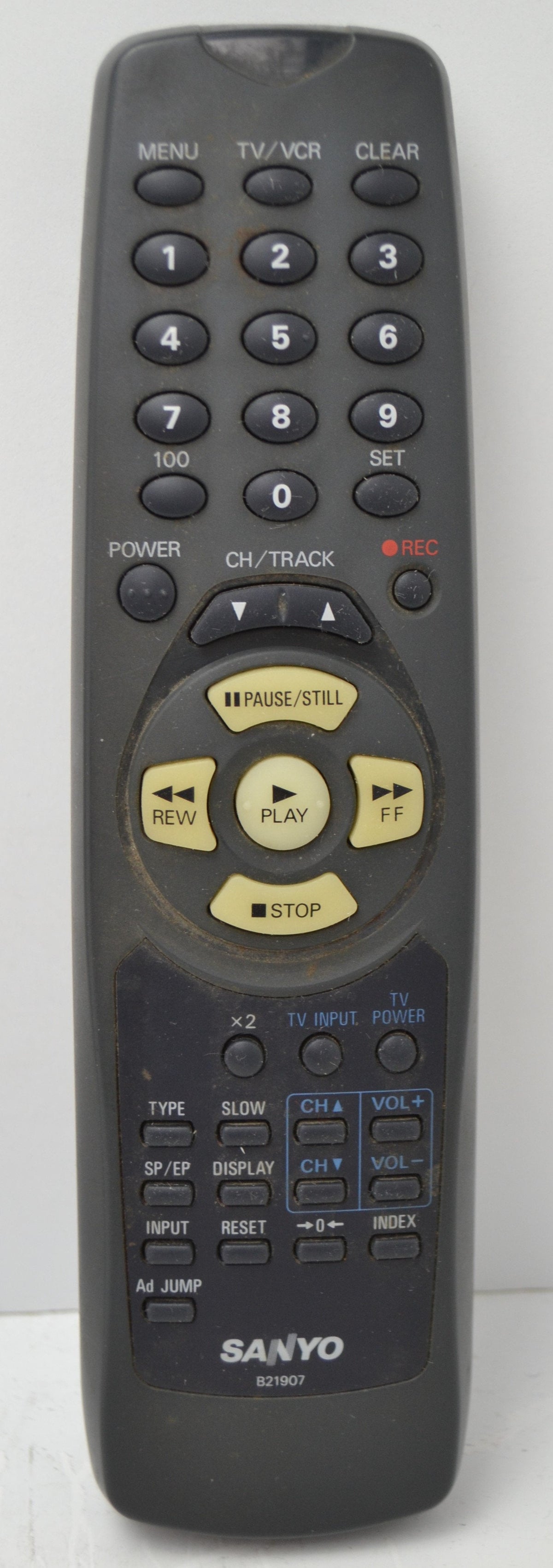 Sanyo B21907 Remote Control for VCR/VHS Player VWM-375 — SpenCertified