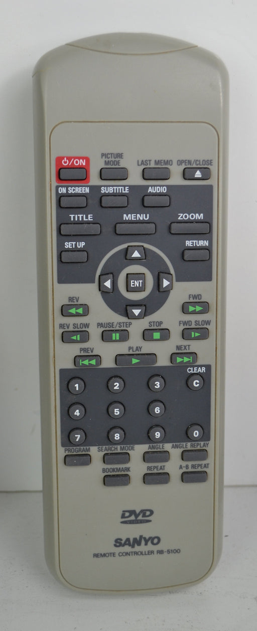 Sanyo RB-5100 Remote Control for DVD Player DVD-5100 and More-Remote-SpenCertified-refurbished-vintage-electonics