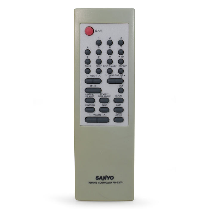 Sanyo RB-S200 Remote Control for Mini Stereo System AWM-2100-Remote-SpenCertified-vintage-refurbished-electronics