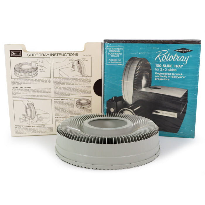 Sawyer's 100 Slide Carousel Projector Tray-Electronics-SpenCertified-refurbished-vintage-electonics